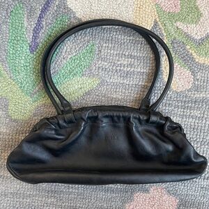 Furla Black Leather Shoulder Bag